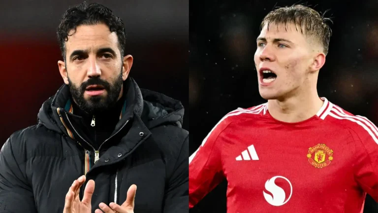 Ruben Amorim yagaragaje ko yishimiye imikinire ya  Rasmus Hojlund imbere ya Athletic Bilbao