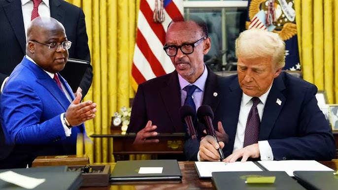 Perezida Kagame na Félix Tshisekedi bagiye guhurira  imbere ya Donald Trump